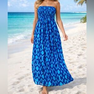 Gap Strapless Maxi Sundress Size Medium